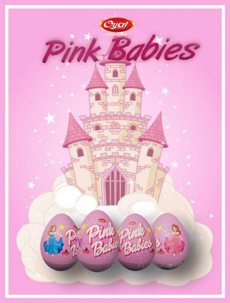  PINK BABIES EGG CHOCOLATE WITH TOYS