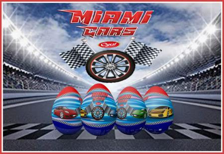  MIAMI CARS EGG CHOCOLATE WITH TOYS